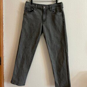 Lands End Mens Size 32x29 Jeans Square Rigger Traditional Straight Leg Charcoal